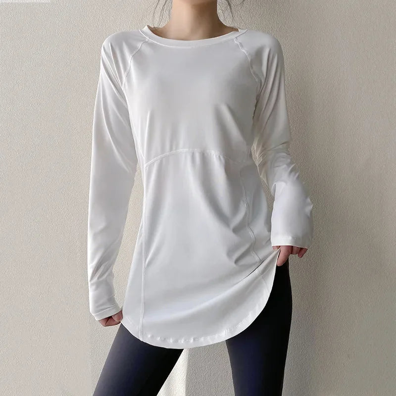 Women's Workout Apparel Long Sleeve Yoga Shirts for Any Activity