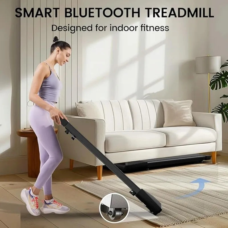 2-in-1 Walking Treadmill: 2.5HP Mini Folding Pad with App & Remote