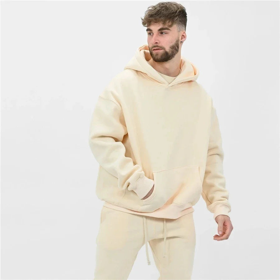 Winter Workout Set for Men Hoodie & Pants