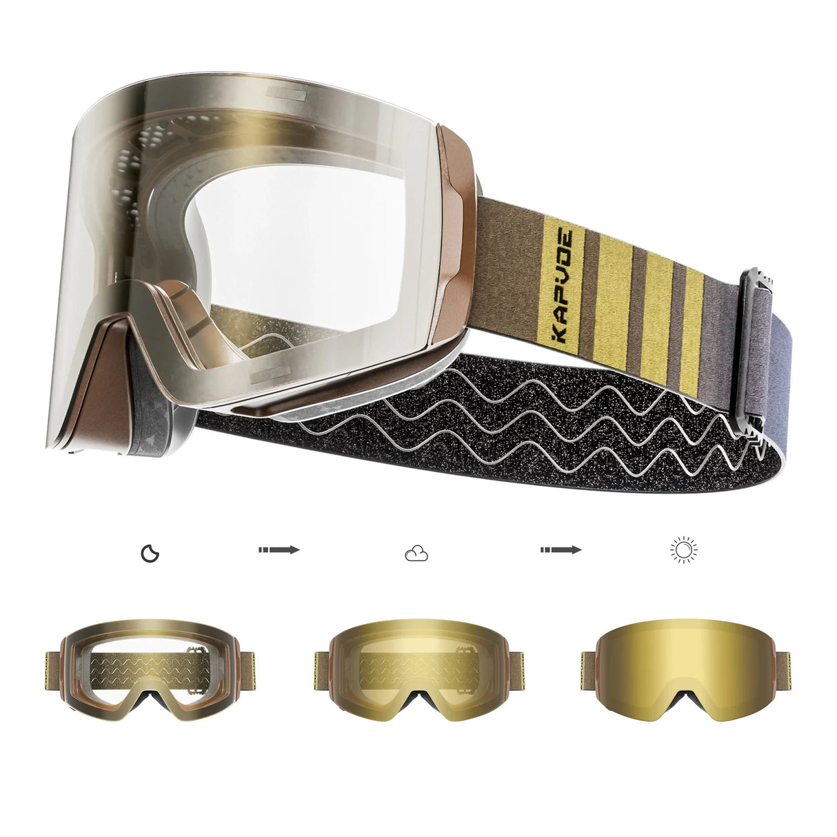 Ultimate Protection Magnetic Ski Goggles with OTG