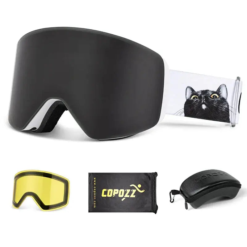 Crystal Clear Vision Magnetic Ski Goggles