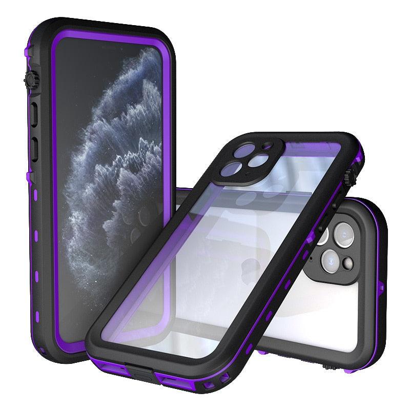 Waterproof Case For iPhone 14 13 12 11 Pro Max 14Plus 12Pro Durable Water Proof Cover Sport 360 Protect iPhone12 Mini Waterproof Case for iPhone Drop Resistant Iphone Clear Back