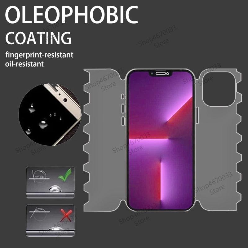 Full Cover Butterfly Film For iPhone 14 13 12 11 Pro Max 14 Plus 13 12 Mini Lens Cover For iPhone XR X XS Max Film Soft Screen Protector Full Coverage Clear HD Phone Protector