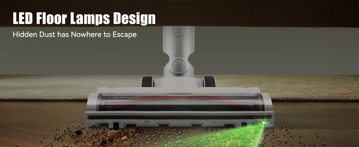 Cordless Handheld Vacuum Cleaner,26000PA,Touch Screen,Smart Dust Sensor,Auto Speed Control for Home Bed Carpet Clean