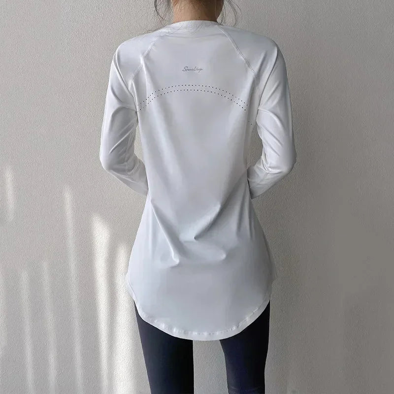Women's Workout Apparel Long Sleeve Yoga Shirts for Any Activity