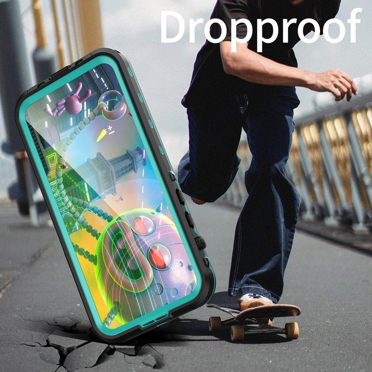 Waterproof Case For iPhone 14 Pro Max 14 Pro iPhone 13 Pro Max Protector Full Body Protective Dustproof Magnetic Phone Case Waterproof 360 Degree All-Round Protection with Built-in Screen Protector Outdoor Transparent Shockproof Case