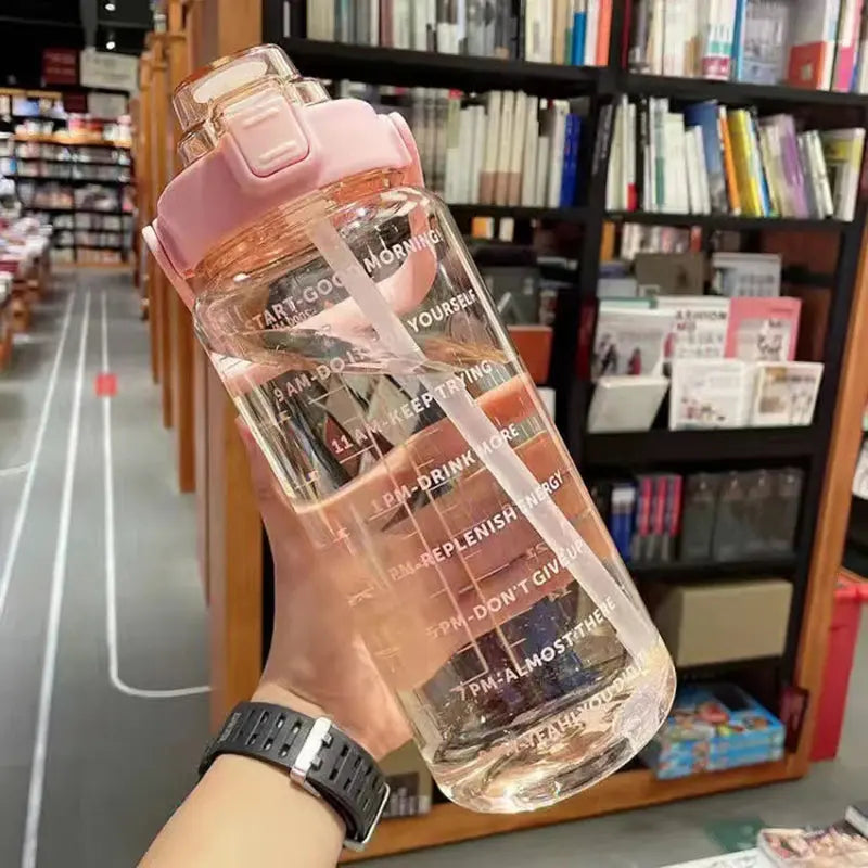 Portable Water Jug with Time Marker Stay Motivated