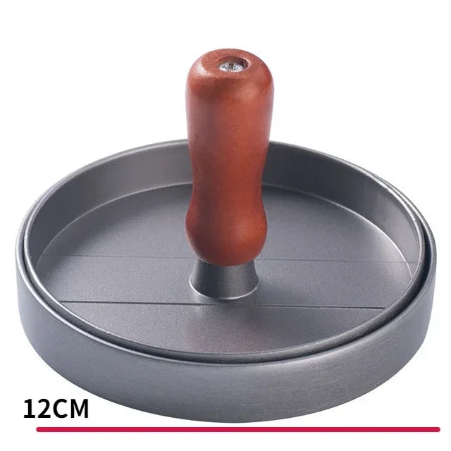 Non-Stick Aluminum Burger Press with Wax Paper for BBQ Grill