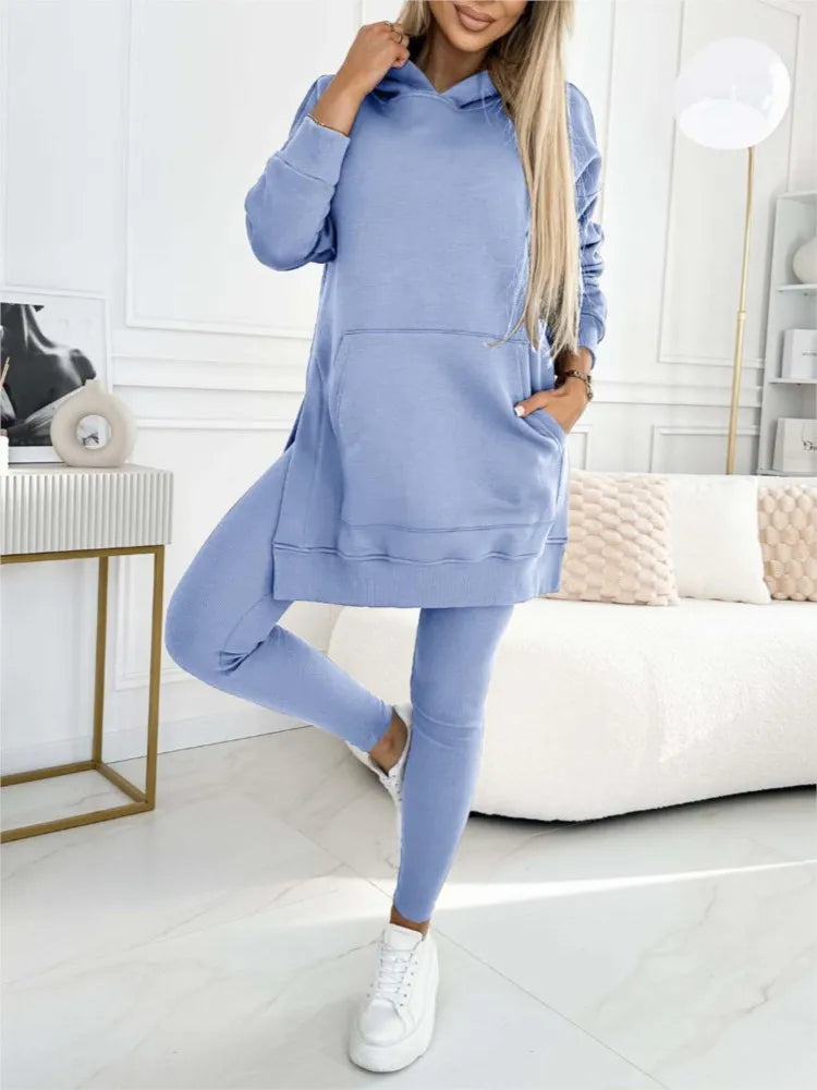 Perfect Winter Outfit Hoodie and Leggings Set