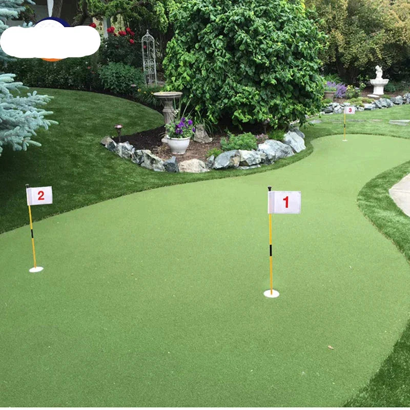 Portable Golf Practice Set Hole Cup Flag Training Tool
