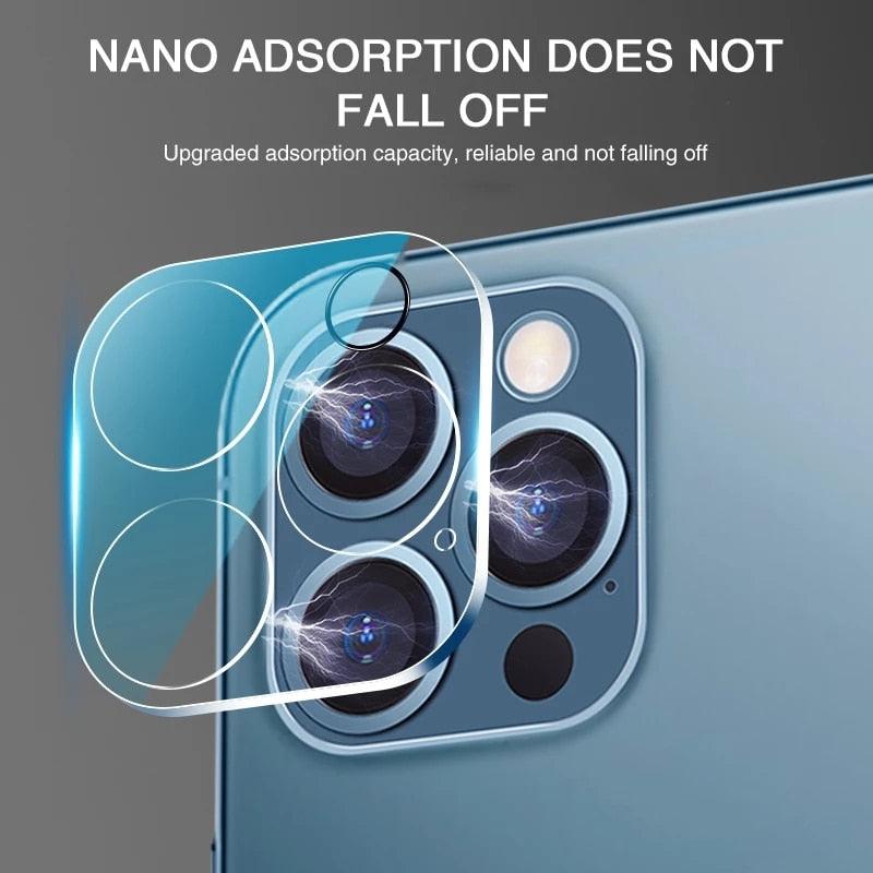 Full Cover HD Back Camera Glass Protectors for iPhone 13 12 Pro Max 13Mini Lens Protective Glass Film on IPhone 11 14 PRO MAX XS Ultra Thin Tempered Glass Camera Lens Screen Protector