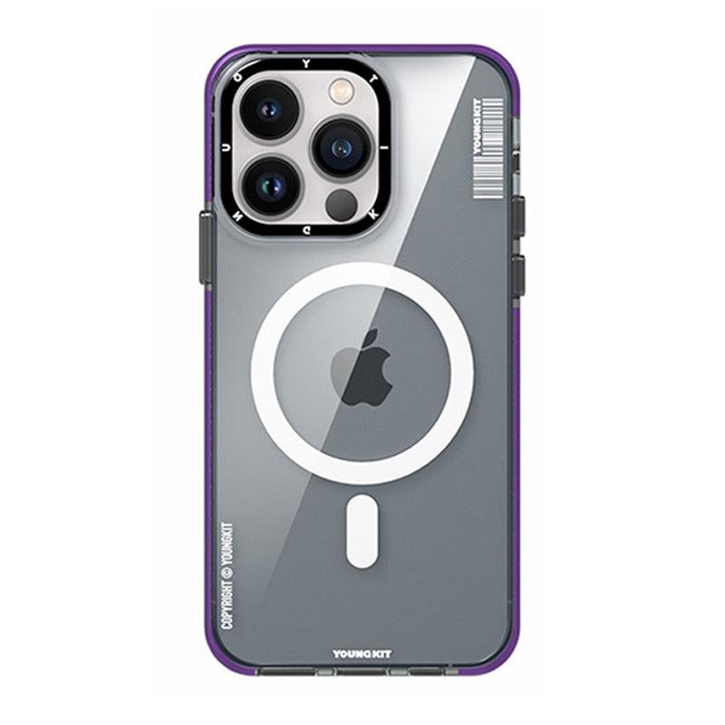 Cover Iphone 13 14 Pro Max Case Trend Magnetic Wireless Charging Cell Phone Iphone Anti-drop Case Smartphone Magnetic Case Designed For Iphone