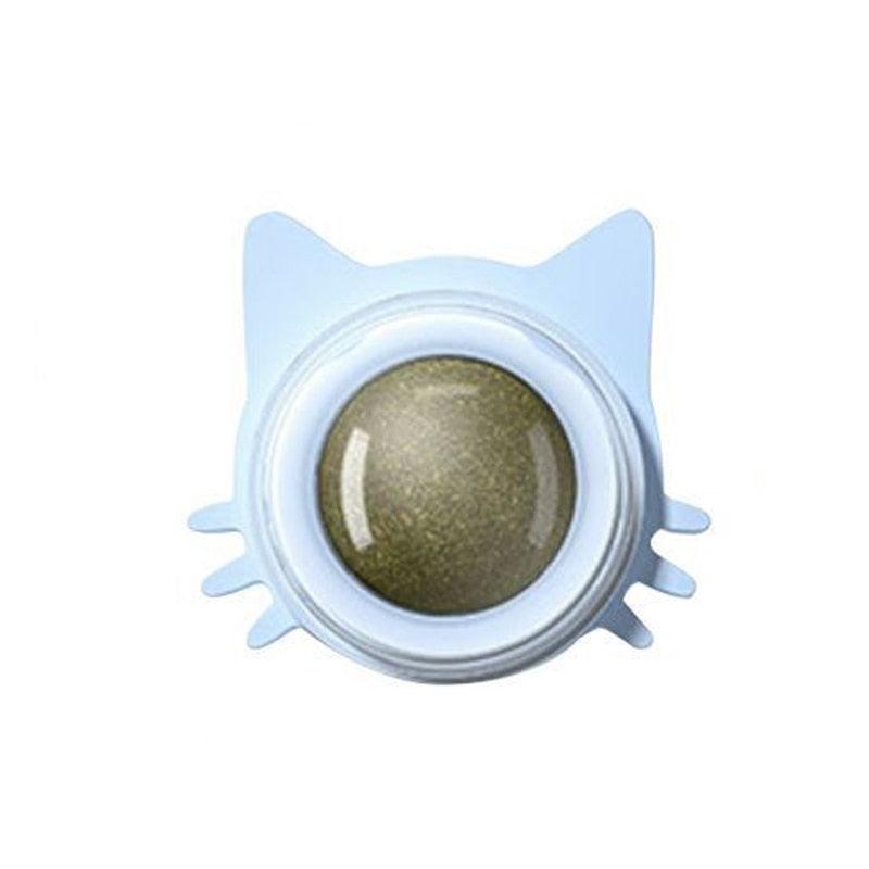 Ball Cat Toy Pasted Lollipop Gatos Mint On The Wall Pet Ball Snack Good Cat Accessories Cat Toy with Light and Self-Rotating Ball Kitten Gift Edible Cat Lick Toy Cat Chew Toy Teeth Cleaning Cat Bite Toy Rotating Cat Toy