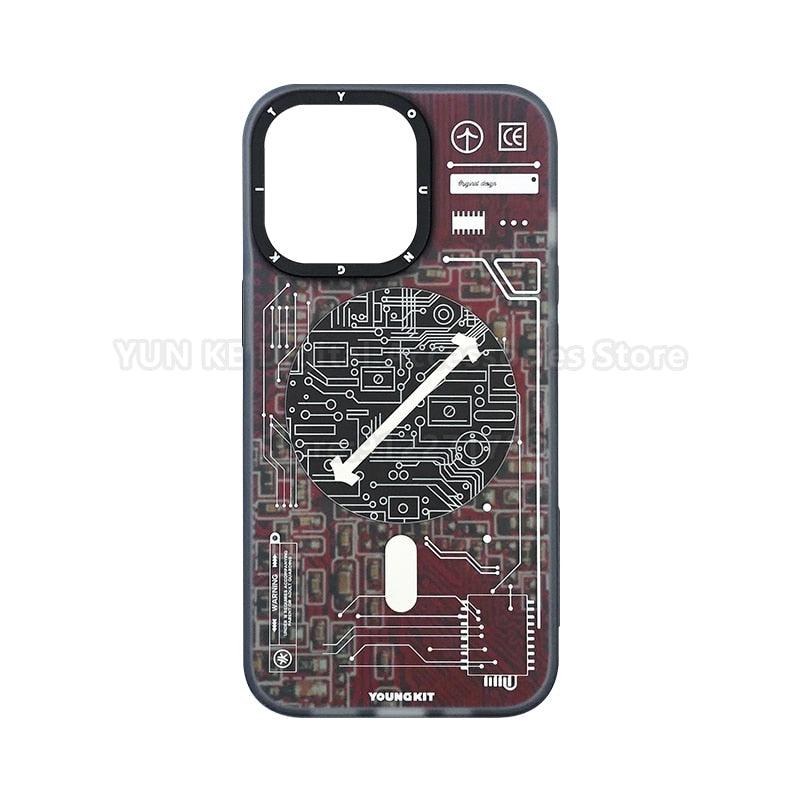 Cover Iphone 13 14 Pro Max Case Trend Magnetic Wireless Charging Cell Phone Iphone Anti-drop Case Smartphone Magnetic Case Designed For Iphone