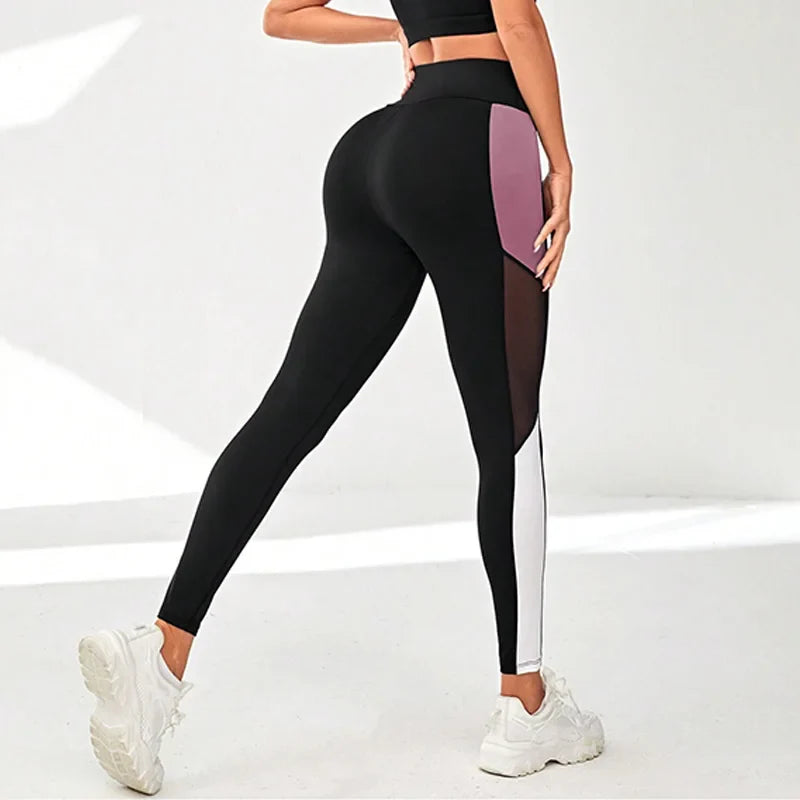 Feel Confident Look Fabulous Mesh Detail Leggings