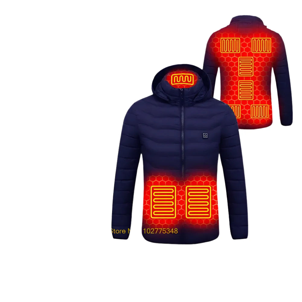 Heated Jacket for Men & Women USB Electric Winter Coat