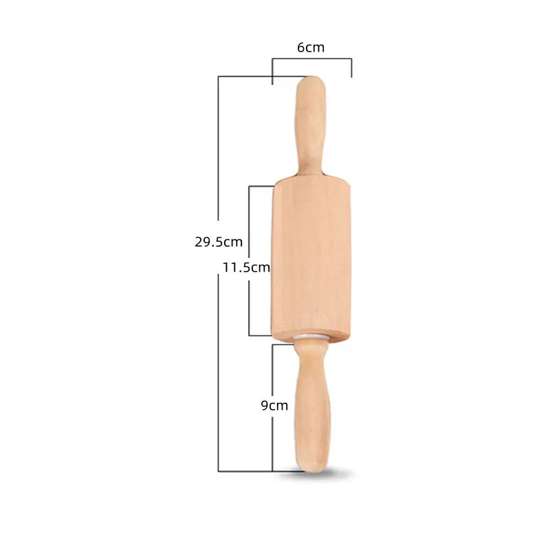 Beech Wood Non-Stick Rolling Pin for Pastry, Pasta, Dumplings, Pizza, Pancakes, Empanadas