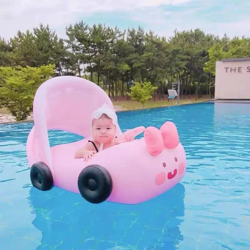 Safe Summer Swim Inflatable Rings & Umbrellas for Babies