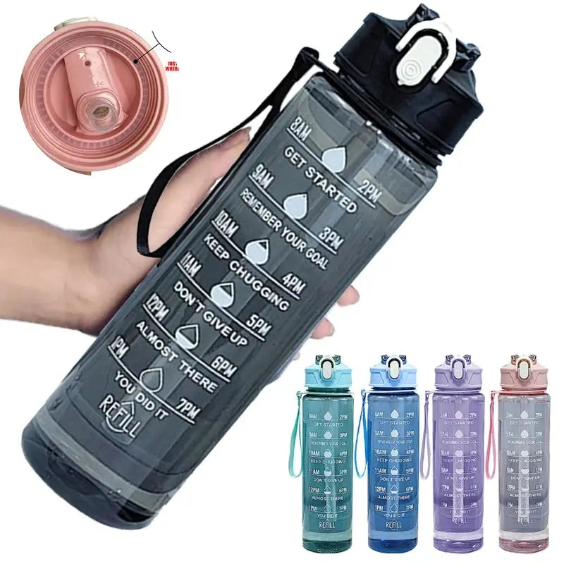 Colorful Portable Sports Bottles for On the-Go Hydration