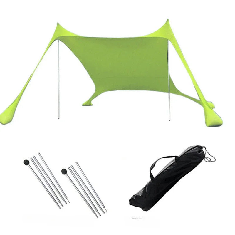 Windproof UPF50+ Beach Canopy with Tents
