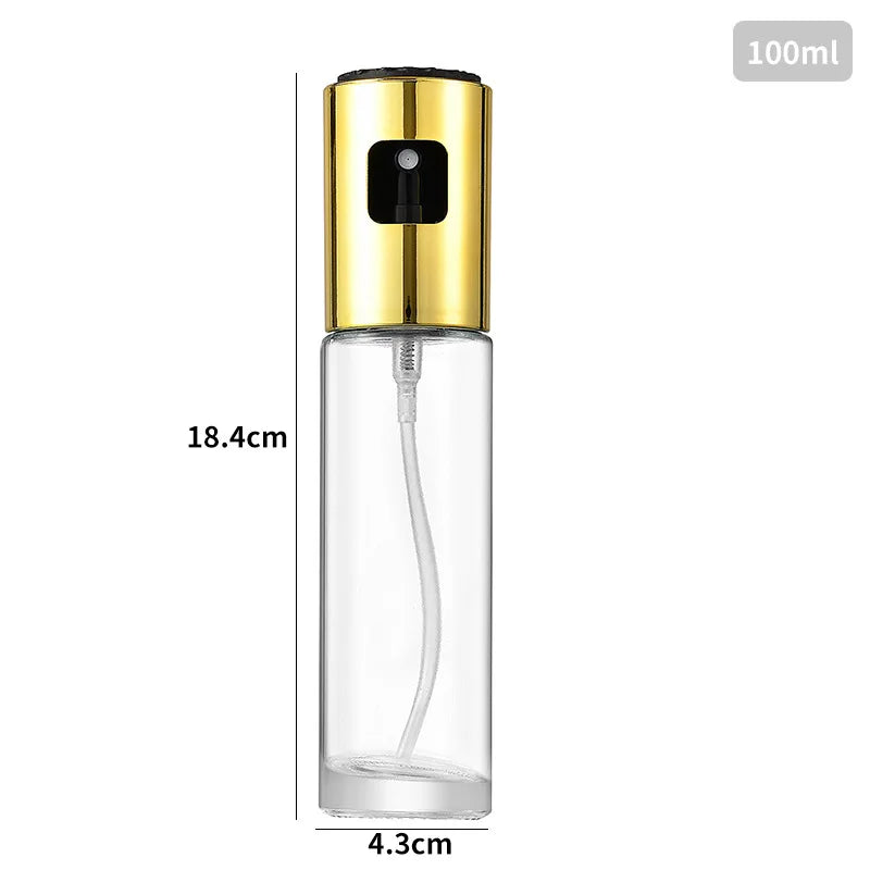 100ml Olive Oil Sprayer, Glass Spray Bottle for Cooking and Camping