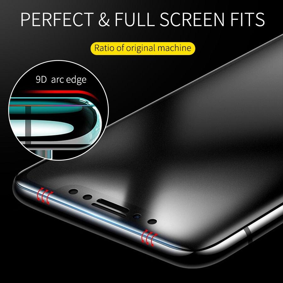 3Pcs Frosted Matte Soft Ceramic Film for iPhone 11 12 Pro Max 6 S 8 7 Plus Screen Protectors for IPhone 13 14 Pro XS MAX X XR SE Full Coverage Clear and Scratch Resistant Screen Protection
