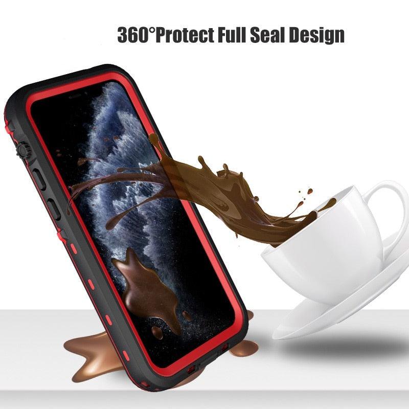Waterproof Case For iPhone 14 13 12 11 Pro Max 14Plus 12Pro Durable Water Proof Cover Sport 360 Protect iPhone12 Mini Waterproof Case for iPhone Drop Resistant Iphone Clear Back