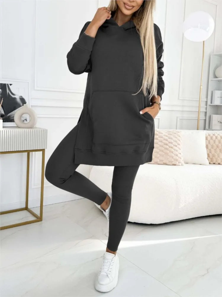Perfect Winter Outfit Hoodie and Leggings Set