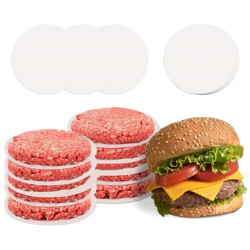 100pcs Non-Stick Baking Paper Liners for BBQ, Oven, Patty, Hamburger, Cake