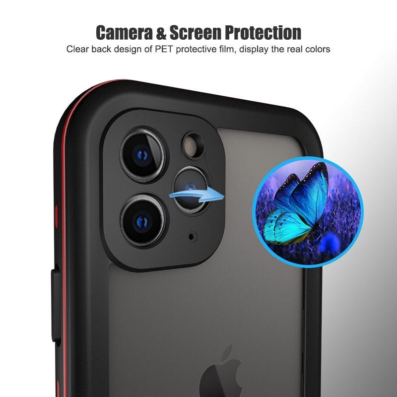 Waterproof Case For iPhone 14 13 12 11 Pro Max 14Plus 12Pro Durable Water Proof Cover Sport 360 Protect iPhone12 Mini Waterproof Case for iPhone Drop Resistant Iphone Clear Back