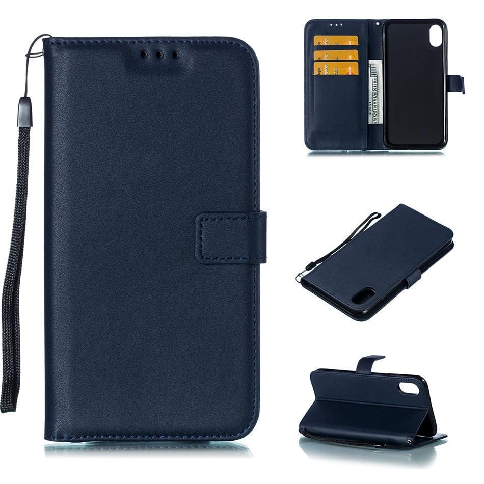 Solid Color Leather Wallet Case For iPhone 14 XS MAX 11 Pro 12 mini 13 Flip Cover Card Slot Mobile Phone Case Wallet Mobile Phone Case Leather Flip Case Wallet Colorful Protective Case