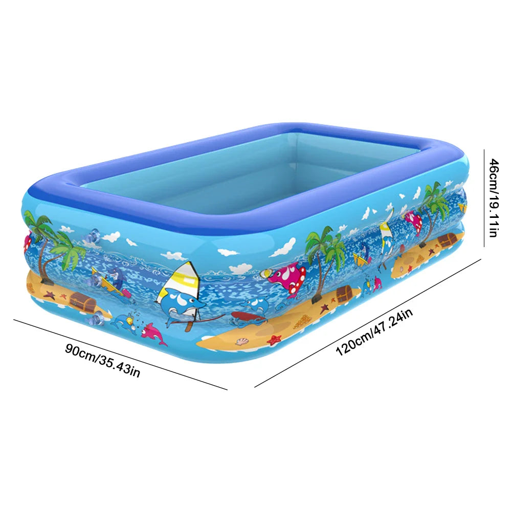 Indoor Outdoor Inflatable Pool for All Ages 60/111/120cm
