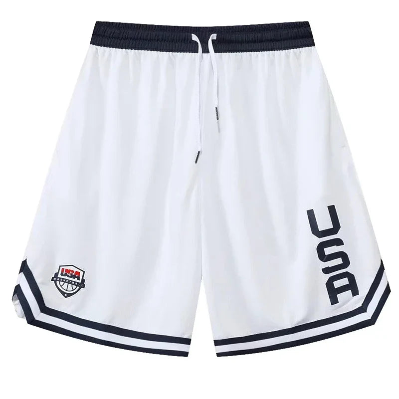 Loose Fit Basketball Shorts with Pockets
