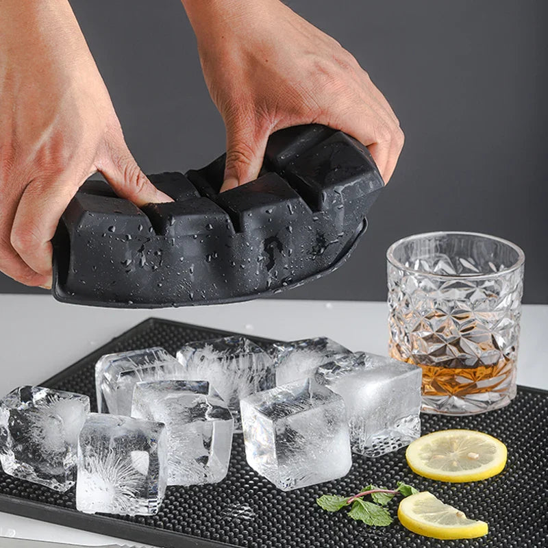 15 Square Silicone Ice Cube Molds for Easy Release