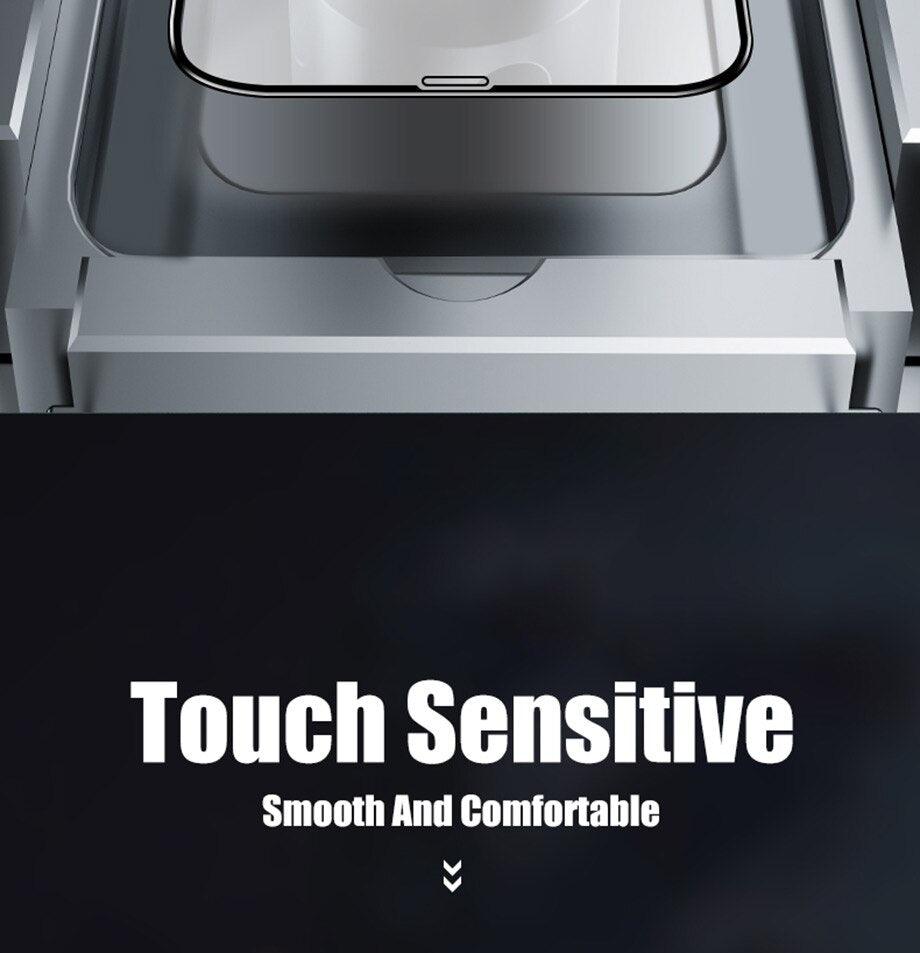 9D Full Cover Glass Screen Protector for IPhone 11 Pro Max 14 12 X s XS XR Tempered Glass on IPhone 13 Mini 7 8 6S Plus SE Film Tempered Glass Screen Protector Compatible for iPhone