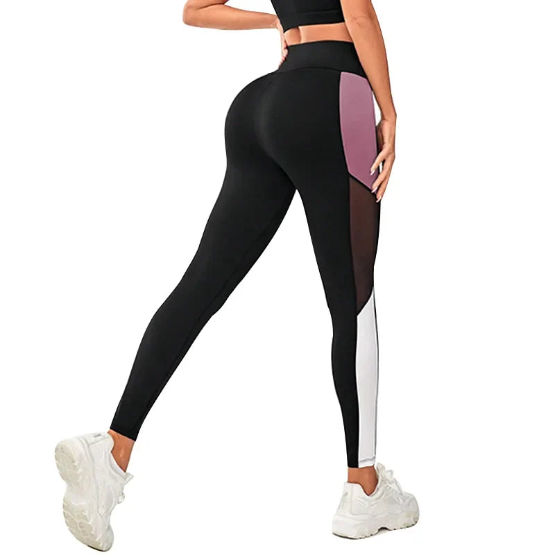Feel Confident Look Fabulous Mesh Detail Leggings