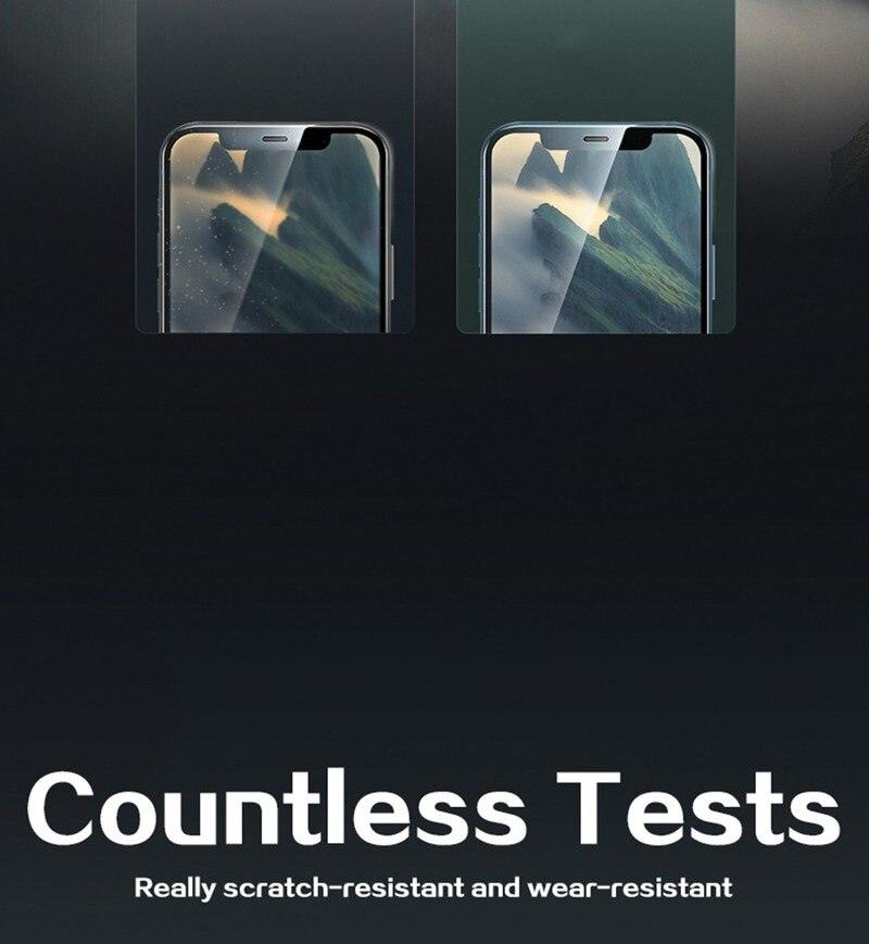 4PCS Full Cover Protective Glass For iPhone 13 12 11 Pro Max Screen Protector For iPhone 6 7 8 Plus X XR Xs SE 2020 Mini Glass Full Glue Big Curved Edge Flexible Tempered Glass for iPhone