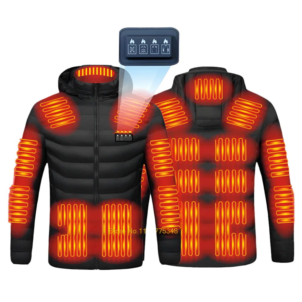 Heated Jacket for Men & Women USB Electric Winter Coat