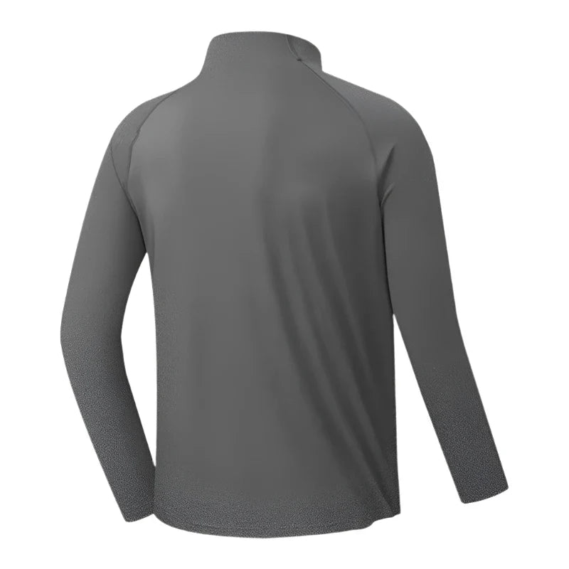 Long Sleeve Performance Polo Shirt for Men Breathable Comfortable