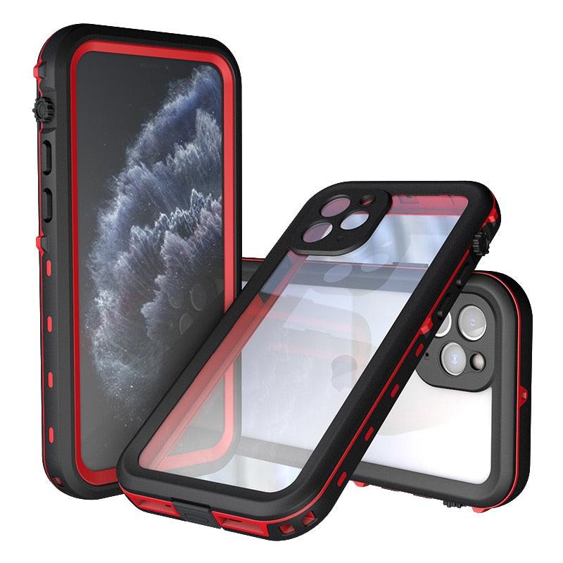 Waterproof Case For iPhone 14 13 12 11 Pro Max 14Plus 12Pro Durable Water Proof Cover Sport 360 Protect iPhone12 Mini Waterproof Case for iPhone Drop Resistant Iphone Clear Back
