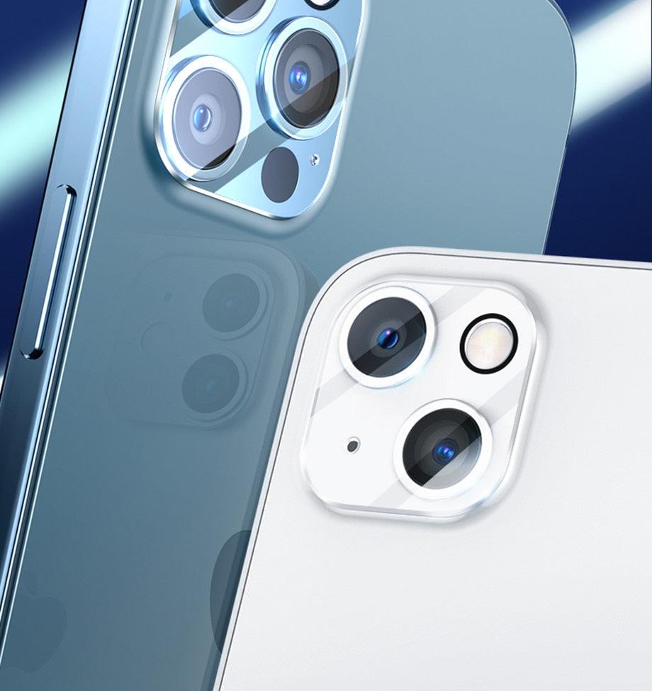 4Pcs Full Cover Protective Glass for Iphone 14 11 12 13 Pro XS Max Camera Protector for Iphone X 11pro Max 12 13 Mini Lens films Glass Camera Lens Protector For iPhone