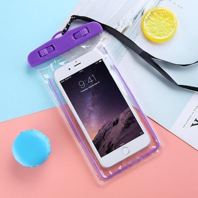 Water Proof Cases For iPhone 12 Cover Pouch Cases For iPhone XS MAX 8 7 6 s Plus Universal Waterproof Case Universal Waterproof Cell Phone Bag/Holder for iPhone Case & Strap