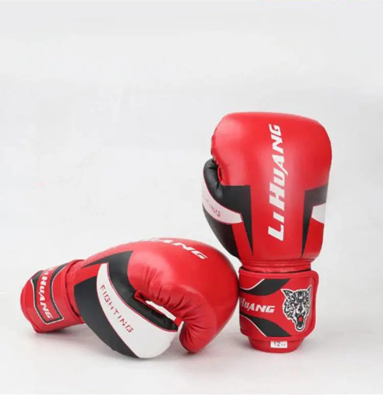 Professional Boxing Gloves PU Leathe MMA Kickboxing