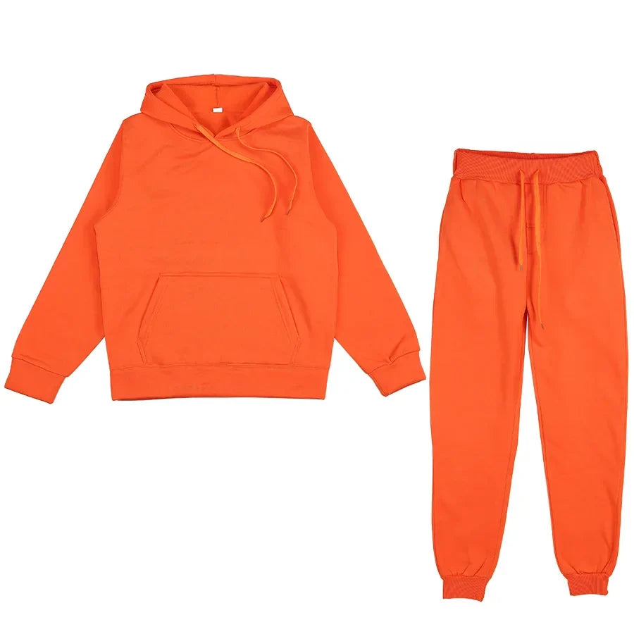 Women's 2-Piece Fleece Sweat suit Sets Perfect for Jogging
