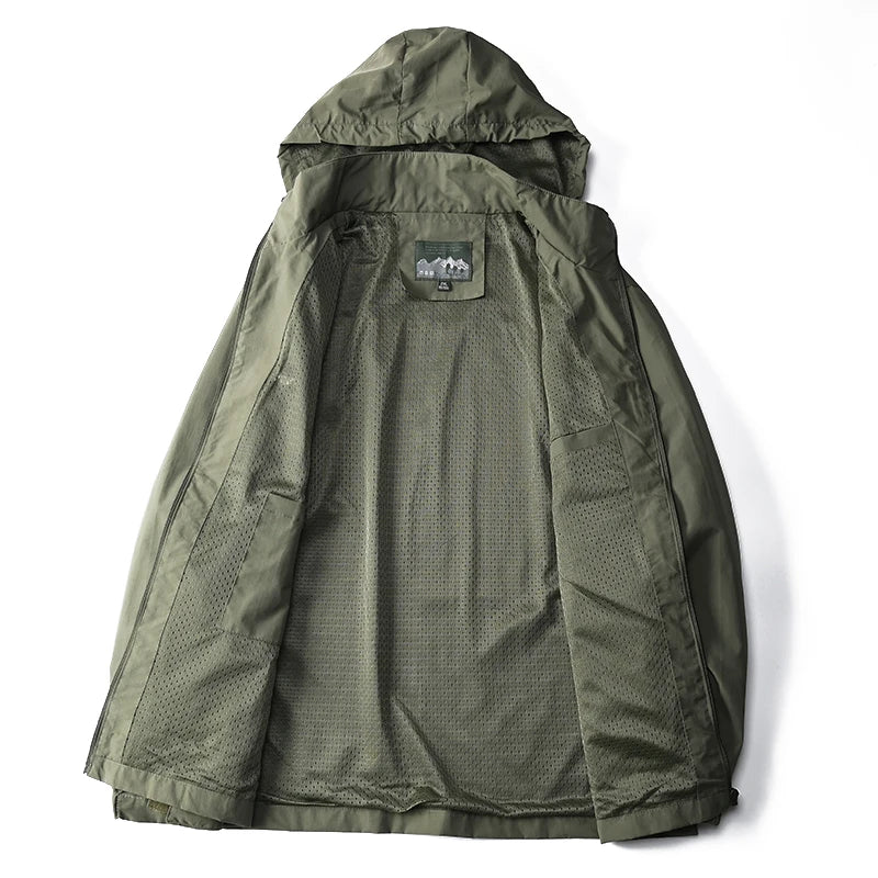 Versatile Outdoor Jacket Military Style Windbreaker