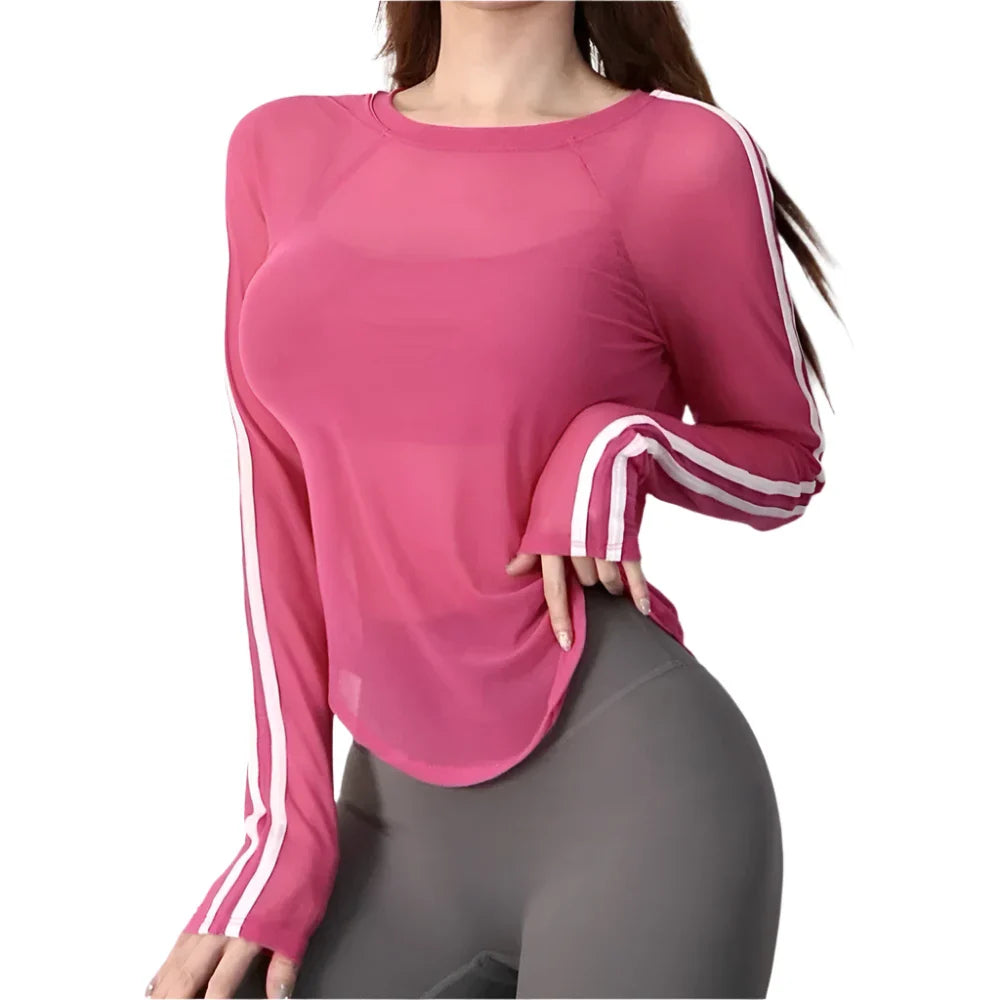 Women's Long Sleeve Sports Shirt Breathable & Stylish