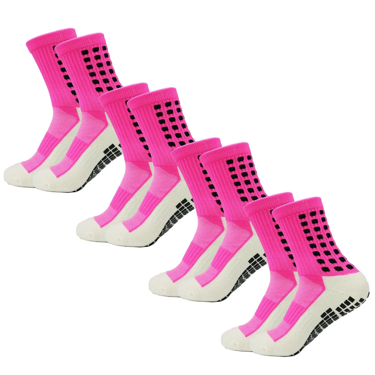 4 Pack Men s Anti Slip Soccer Socks