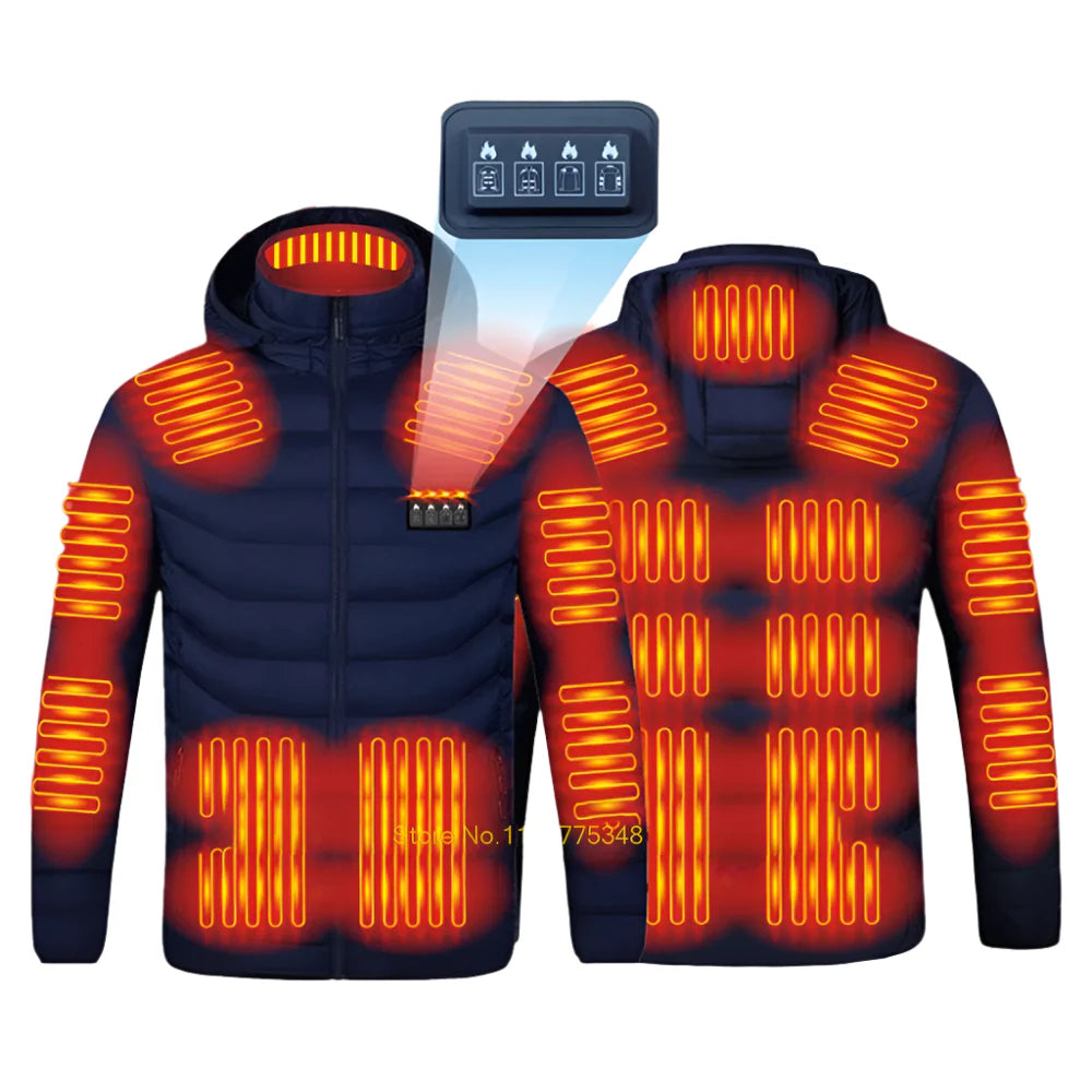 Heated Jacket for Men & Women USB Electric Winter Coat
