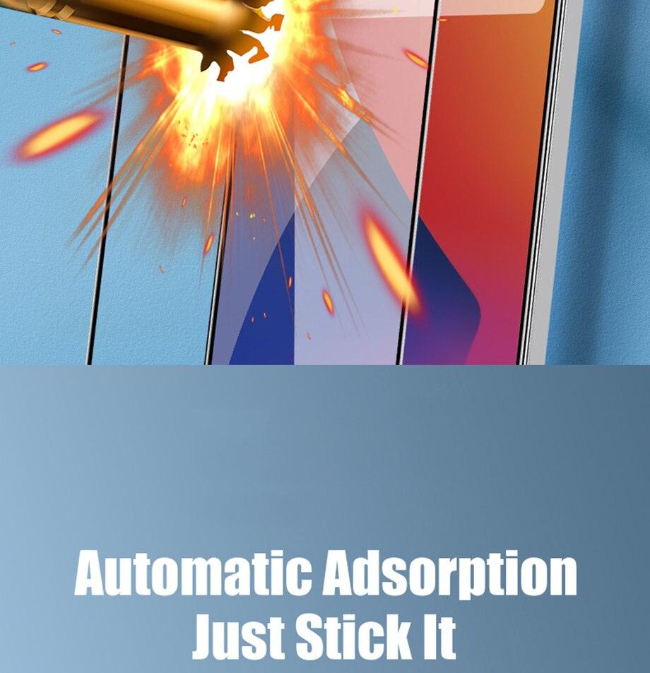 9D Full Cover Glass Screen Protector for IPhone 11 Pro Max 14 12 X s XS XR Tempered Glass on IPhone 13 Mini 7 8 6S Plus SE Film Tempered Glass Screen Protector Compatible for iPhone