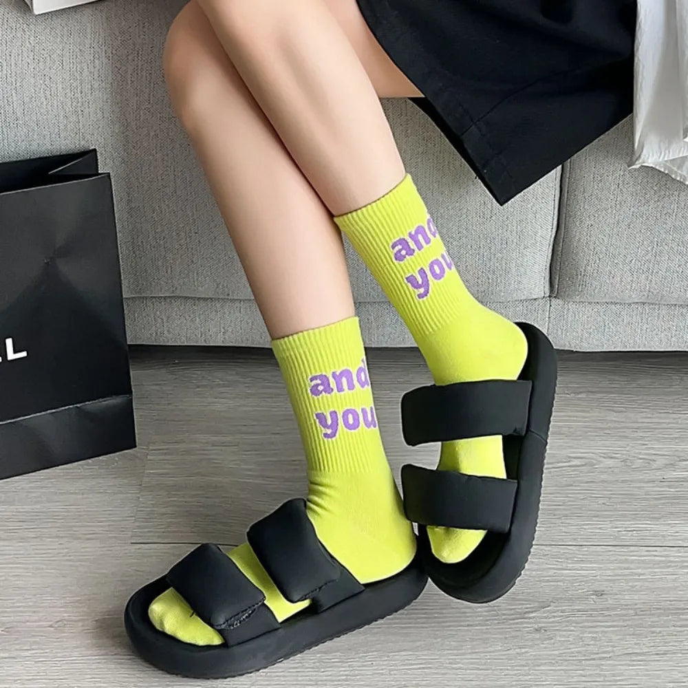 Breathable Stylish Crew Socks